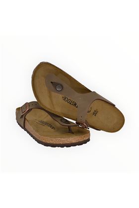 Infradito donna in nabuk colore mocca. BIRKENSTOCK- | GIZE D-MOCCA